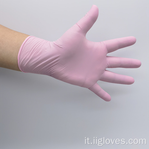 guanti senza polvere in polvere in polvere Guantes desechables de nitrilo